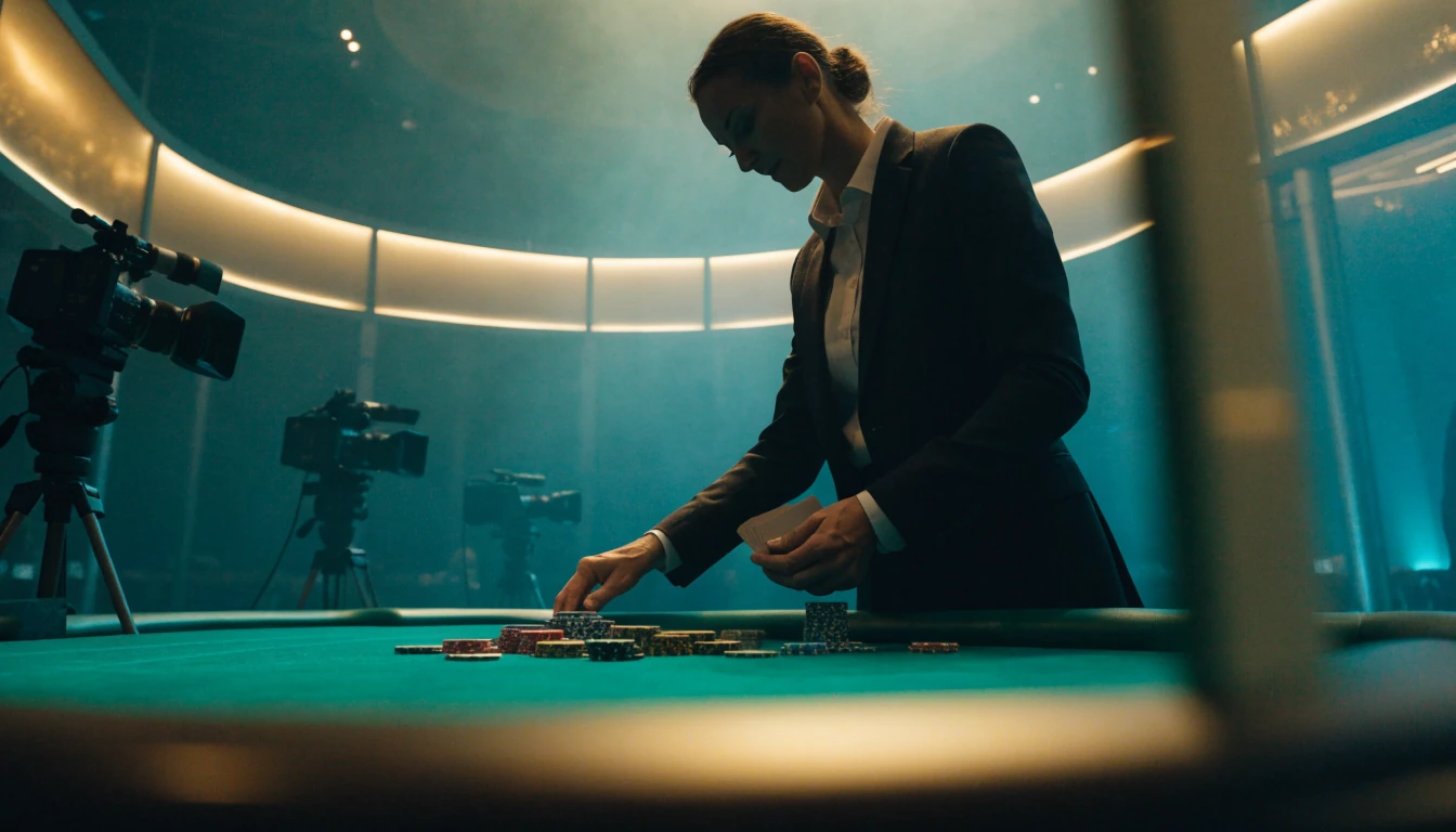 Live casinostudio med dealer och spelbord i Sverige