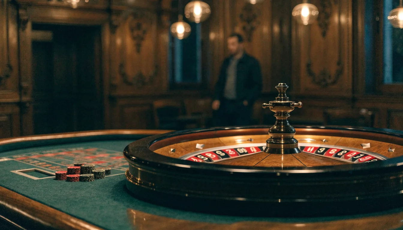 Roulethjul och spelmarker på ett klassiskt casinobord i Sverige